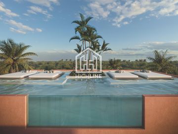En venta departamento tipo loft en Tulum con piscina y seguridad 24/7 ideal para renta