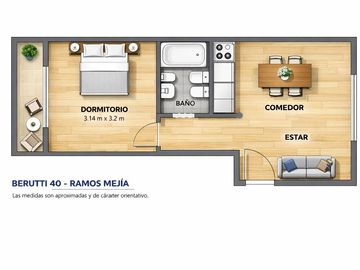 VENTA DEPARTAMENTO 2 AMBIENTES CON BALCON RAMOS