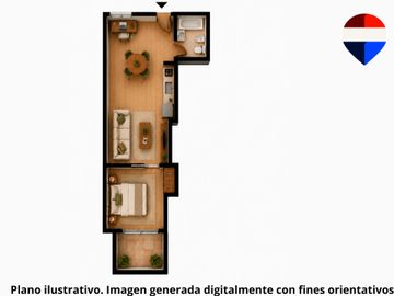 Venta Depto. 2 amb. Villa Urquiza c/ Balcón