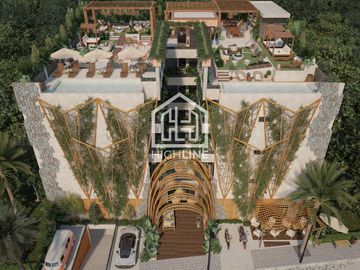 Lujoso departamento en Tulum tipo estudio con piscina y pet frendly , ideal para renta