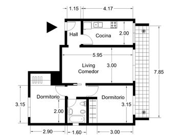 VENTA DEPTO. 3 AMB. VILLA PUEYRREDÓN CON BALCÓN