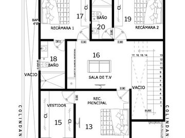 LOMAS RESIDENCIAL, Casa en VENTA con estancia de TV y 3 recamaras con baño