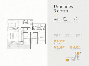 MIDTOWN - VENTA DEPARTAMENTO DE 3 DORMITORIOS
