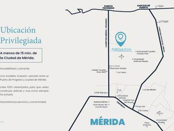 LOTES EN VENTA EN PRIVADA RESIDENCIAL AQUAREAL, CARRETERA PROGRESO.
