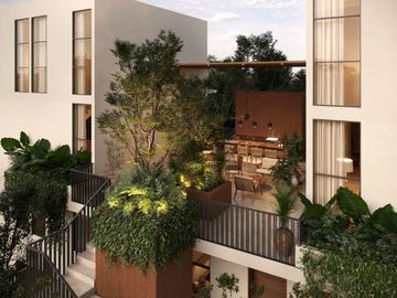 DEPARTAMENTO EN PRE VENTA PUNTA MIEL EN SODZIL NORTE, MÉRIDA.