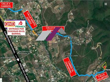 Terreno de 21,426 m2 en VENTA -Carretera Nacional- LOS RODRIGUEZ SANTIAGO N.L.
