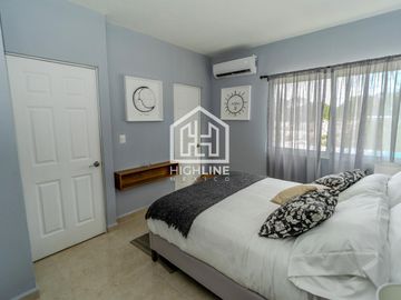 CASA EN VENTA EN PLAYA DEL CARMEN 3 HABITACIONES GYM, CASA CLUB ALBERCA, AREA GRILL RESIDENCIAL ROI