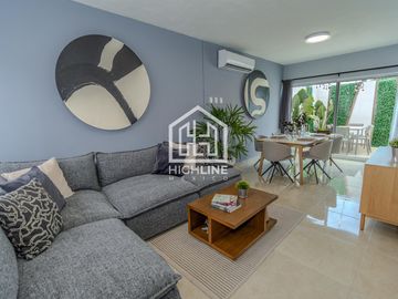 CASA EN VENTA EN PLAYA DEL CARMEN 3 HABITACIONES GYM, CASA CLUB ALBERCA, AREA GRILL RESIDENCIAL ROI