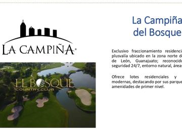 Terreno en venta en la Campiña del Bosque León Guanajuato Zona Norte