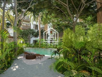 DEPARTAMENTO 2 RECAMARAS A MINUTOS DEL MAR/ TULUM/ 15%  ENGANCHE FINANCIAMIENTO/RENTAS GARANTIZADAS.