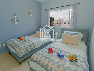CASA EN VENTA EN PLAYA DEL CARMEN 3 HABITACIONES GYM, CASA CLUB ALBERCA, AREA GRILL PLUSVALÍA ROI