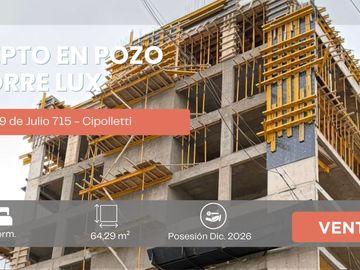 VENTA DEPARTAMENTO 1 DOR.  TORRE LUX CIPOLLETTI