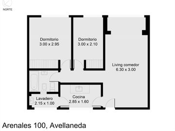 Venta dpto 3 Amb Avellaneda centro con Cochera