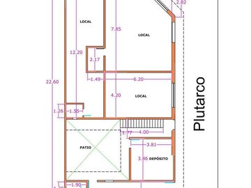 esquina comercial , 3 locales + depósito + depto