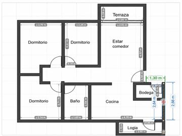 Departamento en venta  en MACUL