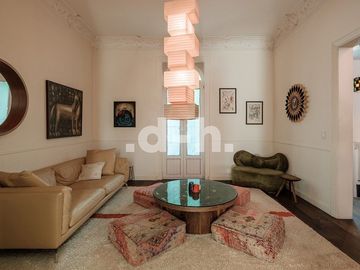 Townhouse neoclásico con gran terraza y roof garden Roma Norte