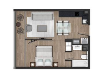 VENTA DEPARTAMENTO NUEVO SEMI AMOBLADO