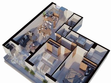 Venta departamento 2 dormitorios frente Abasto