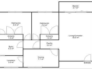 VENTA DEPARTAMENTO 3 AMBIENTES CON BALCON BELGRANO