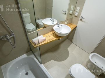 Alquiler de departamento 2 ambientes con terraza, parrilla y cochera en Moreno