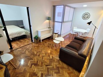 2 Amb, Palermo, Av.Santa fe, reciclado a nuevo, muy luminoso, cocina indpte