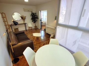 2 Amb, Palermo, Av.Santa fe, reciclado a nuevo, muy luminoso, cocina indpte
