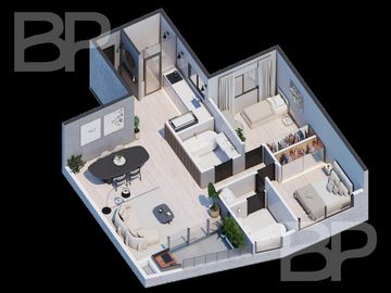 Departamento 3 ambientes - Jorge Newbery 3765, Chacarita