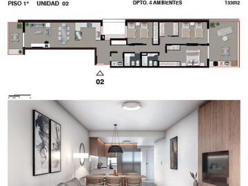 Venta - Departamento 2 dormitorios - Santiago al 1500 - Centro Rosario