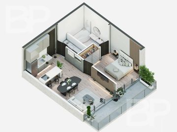 Departamento 2 ambientes - Jorge Newbery 3765, Chacarita