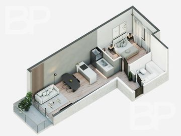 Departamento 2 ambientes - Jorge Newbery 3765, Chacarita