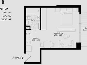 Exelente monoambiente a estrenar sobre Av. Cabildo 1200 - APTO PROFESIONAL -DISP A PARTIR DE 1/11/26