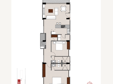 Departamento en Venta en Chicxulub Puerto a 50 m de la playa