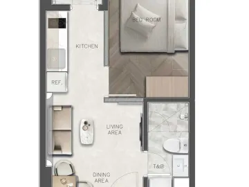 1 Bedroom Condo for sale at Park One
