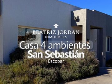 CASA 4 AMBIENTES EN VENTA, SAN SEBASTIAN, ESCOBAR