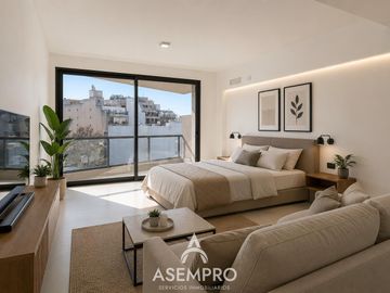 Venta de Monoambiente en Villa del Parque vista abierta a estrenar