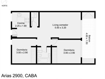 Venta 3 ambientes balcon y amenities Saavedra