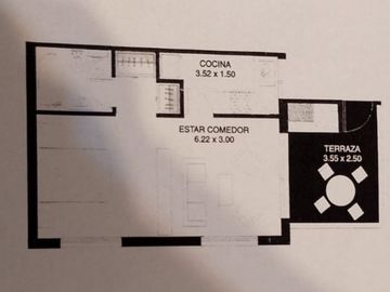 Venta depto monoambiente terraza parrilla Pilar