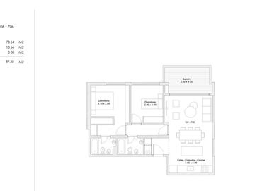 Venta Departamento 3 amb con balcon en Nuñez