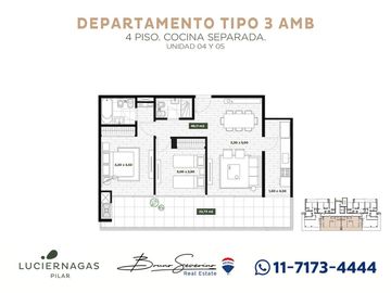 DEPARTAMENTO EN VENTA LUCIÉRNAGAS 3 AMBIENTES