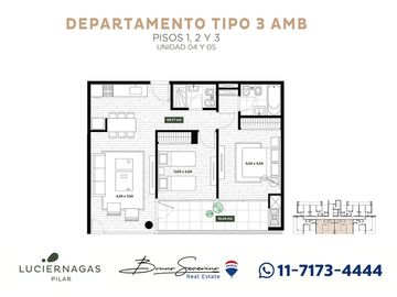 DEPARTAMENTO EN VENTA LUCIÉRNAGAS 3 AMBIENTES