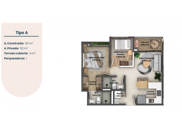 VENTA DE APARTAMENTO SOBRE PLANOS EN CERRITOS