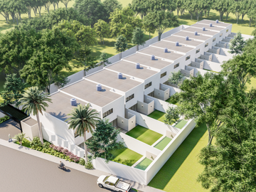 Moderna Residencia en Temozón Norte con 2 Recámaras y Alberca Privada, Mérida
