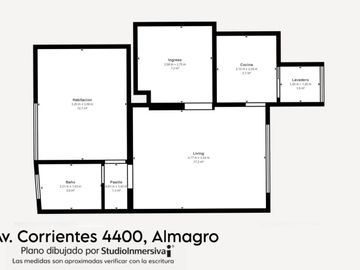 Almagro - Venta - Departamento 2 am. APTO CRÉDITO