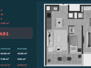 Departamento en venta  en ÑUÑOA