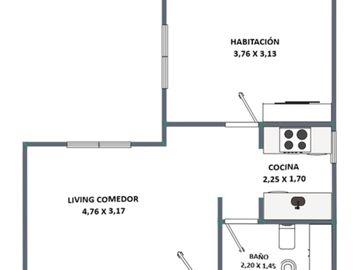 VENTA - DEPARTAMENTO 2 AMBIENTES - PALERMO
