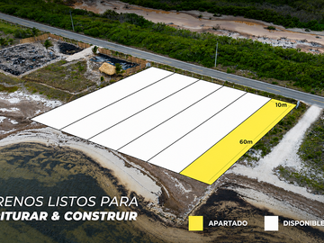 Terreno en Venta frente al Mar, Playa Santa Clara, Yucatán