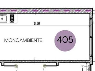 Monoamb. en Nuñez. Super luminoso! Plazo 1 año