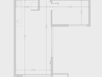 26 entre 38 y 39 La Plata - Departamento de un dormitorio en pozo en VENTA