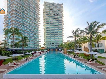 Departamento amueblado frente al mar en venta en Puerto Vallarta