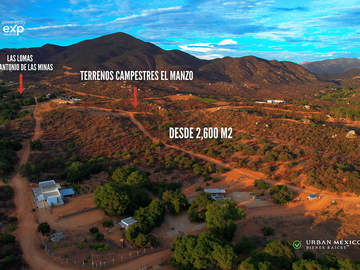 Terrenos Campestres en Venta en Valle de Guadalupe | Desde 2,600 m²